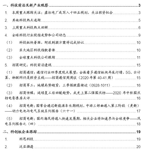 【招商策略】虛擬電廠或寫入十四五規劃，關注投資機會——科技前沿及新產業觀察周報（1013）