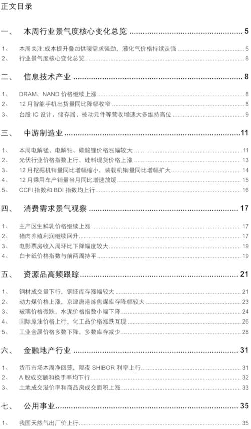 【招商策略】行業景氣觀察0113——液化氣價格持續上行,乘用車產銷同比增速放緩